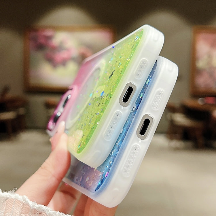 Multicolor Gradient Glitter Sequin MagSafe TPU Phone Case, For iPhone 15 Pro Max, For iPhone 15 Pro Apple Accessories engmul4396 iPhone 15 Pro Max - APEXEL INDIA - Mobile Lens - Mobile Camera Lens - Cellphone Accessories - Phone Lens - Smartphone Lens