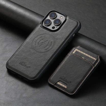 Suteni H15 MagSafe Oil Eax Leather Detachable Wallet Back Phone Case, For iPhone 12, For iPhone 12 Pro Max, For iPhone 12 Pro Apple Accessories engsut5675 More iPhone Cases - Suteni - Mobile Lens - Mobile Camera Lens - Cellphone Accessories - Phone Lens - Smartphone Lens