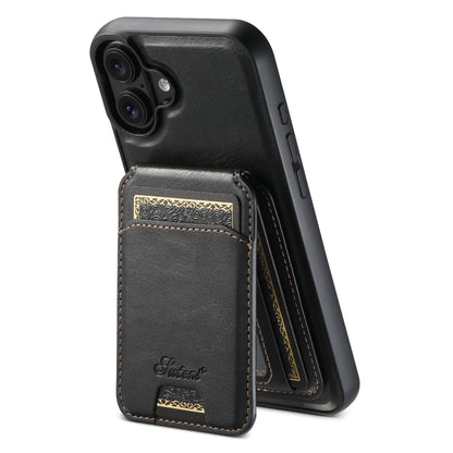 Suteni H15 MagSafe Oil Eax Leather Detachable Wallet Back Phone Case, For iPhone 16e, For iPhone 16 Pro Max, For iPhone 16 Pro, For iPhone 16 Plus Apple Accessories engsut4422 iPhone 16e - Suteni - Mobile Lens - Mobile Camera Lens - Cellphone Accessories - Phone Lens - Smartphone Lens