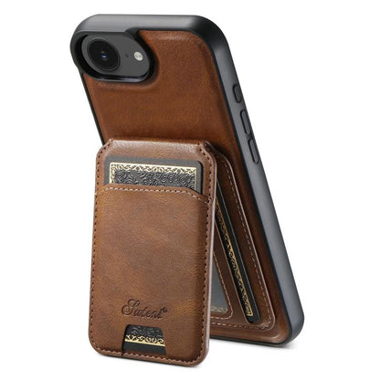Suteni H15 MagSafe Oil Eax Leather Detachable Wallet Back Phone Case, For iPhone 16e, For iPhone 16 Pro Max, For iPhone 16 Pro, For iPhone 16 Plus Apple Accessories engsut4422 iPhone 16e - Suteni - Mobile Lens - Mobile Camera Lens - Cellphone Accessories - Phone Lens - Smartphone Lens