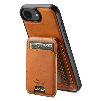 Suteni H15 MagSafe Oil Eax Leather Detachable Wallet Back Phone Case, For iPhone 16e, For iPhone 16 Pro Max, For iPhone 16 Pro, For iPhone 16 Plus Apple Accessories engsut4422 iPhone 16e - Suteni - Mobile Lens - Mobile Camera Lens - Cellphone Accessories - Phone Lens - Smartphone Lens