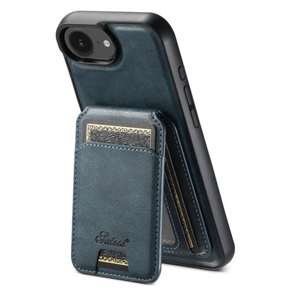 Suteni H15 MagSafe Oil Eax Leather Detachable Wallet Back Phone Case, For iPhone 12 Pro, For iPhone 17e / 16e