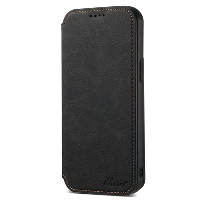 Suteni J06 Retro Matte Litchi Texture Leather MagSafe Phone Case, For iPhone 15 Pro Max, For iPhone 15 Pro, For iPhone 15 Plus, For iPhone 15 Apple Accessories engsut5675 iPhone 15 Pro Max - Suteni - Mobile Lens - Mobile Camera Lens - Cellphone Accessories - Phone Lens - Smartphone Lens