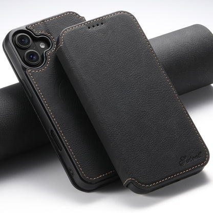 Suteni J06 Retro Matte Litchi Texture Leather MagSafe Phone Case, For iPhone 16 Pro Max, For iPhone 16 Pro, For iPhone 16 Plus, For iPhone 16, For iPhone 15 Pro Max, For iPhone 15 Pro, For iPhone 15 Plus, For iPhone 15 Apple Accessories engsut4425 iPhone 16 Pro Max - Suteni - Mobile Lens - Mobile Camera Lens - Cellphone Accessories - Phone Lens - Smartphone Lens