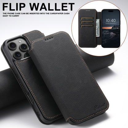 Suteni J06 Retro Matte Litchi Texture Leather MagSafe Phone Case, For iPhone 16 Pro Max, For iPhone 16 Pro, For iPhone 16 Plus, For iPhone 16, For iPhone 15 Pro Max, For iPhone 15 Pro, For iPhone 15 Plus, For iPhone 15 Apple Accessories engsut4425 iPhone 16 Pro Max - Suteni - Mobile Lens - Mobile Camera Lens - Cellphone Accessories - Phone Lens - Smartphone Lens
