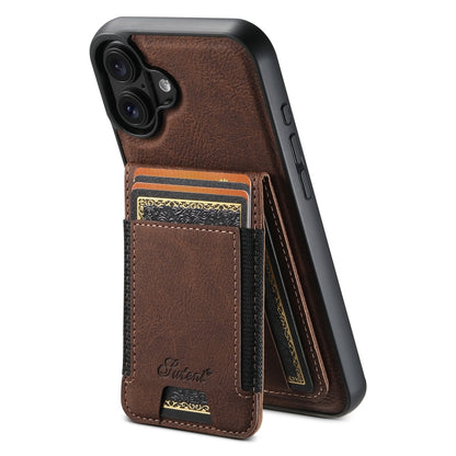 Suteni H17 Litchi Texture Leather MagSafe Detachable Wallet Phone Case, For iPhone 16e, For iPhone 16 Pro Max, For iPhone 16 Pro, For iPhone 16 Plus, For iPhone 16, For iPhone 15 Pro Max Apple Accessories engsut4460 iPhone 16e - Suteni - Mobile Lens - Mobile Camera Lens - Cellphone Accessories - Phone Lens - Smartphone Lens