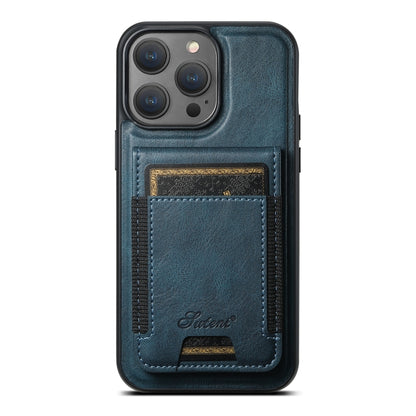 Suteni H17 Oil Eax Leather MagSafe Detachable Wallet Phone Case, For iPhone 12 Pro, For iPhone 17e / 16e