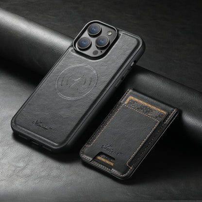 Suteni H17 Oil Eax Leather MagSafe Detachable Wallet Phone Case, For iPhone 12, For iPhone 12 Pro Max, For iPhone 12 Pro Apple Accessories engsut5682 More iPhone Cases - Suteni - Mobile Lens - Mobile Camera Lens - Cellphone Accessories - Phone Lens - Smartphone Lens