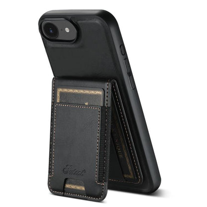 Suteni H17 Oil Eax Leather MagSafe Detachable Wallet Phone Case, For iPhone 12 Pro, For iPhone 17e / 16e
