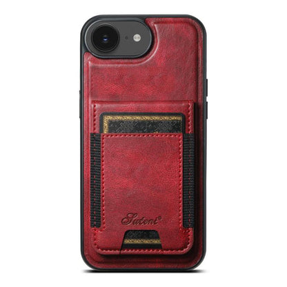 Suteni H17 Oil Eax Leather MagSafe Detachable Wallet Phone Case, For iPhone 12 Pro, For iPhone 17e / 16e