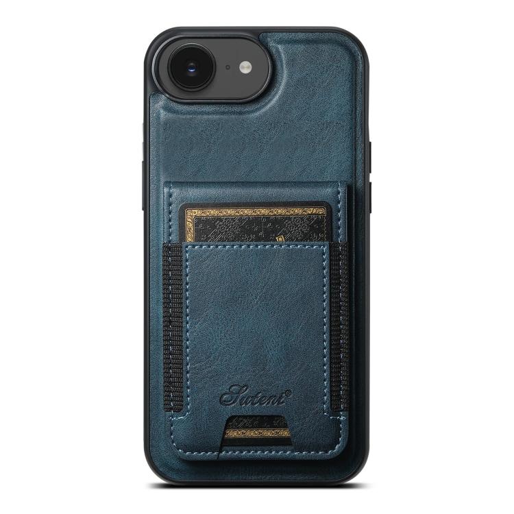 Suteni H17 Oil Eax Leather MagSafe Detachable Wallet Phone Case, For iPhone 12 Pro, For iPhone 17e / 16e