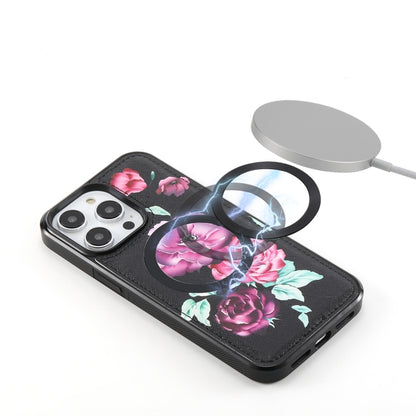 Flower Multi-functional Crossbody Zipper Wallet MagSafe Leather Phone Case, For iPhone 14 Plus, For iPhone 14, For iPhone 14 Pro, For iPhone 14 Pro Max Apple Accessories engflo4468 iPhone 14 Plus - APEXEL INDIA - Mobile Lens - Mobile Camera Lens - Cellphone Accessories - Phone Lens - Smartphone Lens