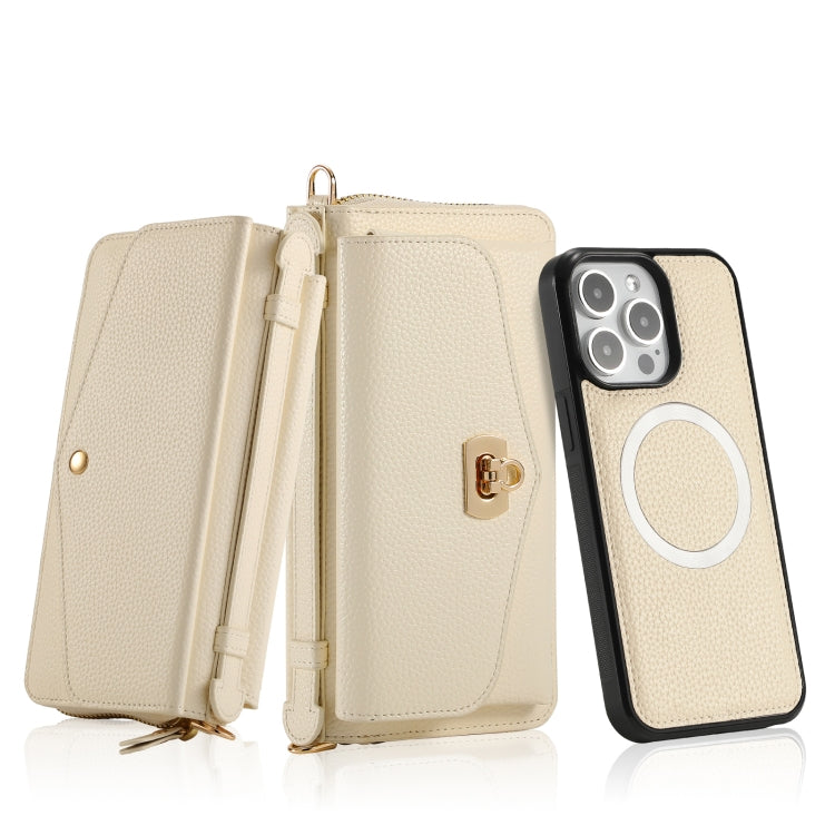 MagSafe Crossbody Multi-functional Zipper Wallet Litchi Leather Phone Case, For iPhone 15 Pro Max, For iPhone 15 Pro, For iPhone 15 Plus, For iPhone 15 Apple Accessories engmag4475 iPhone 15 Pro Max - APEXEL INDIA - Mobile Lens - Mobile Camera Lens - Cellphone Accessories - Phone Lens - Smartphone Lens