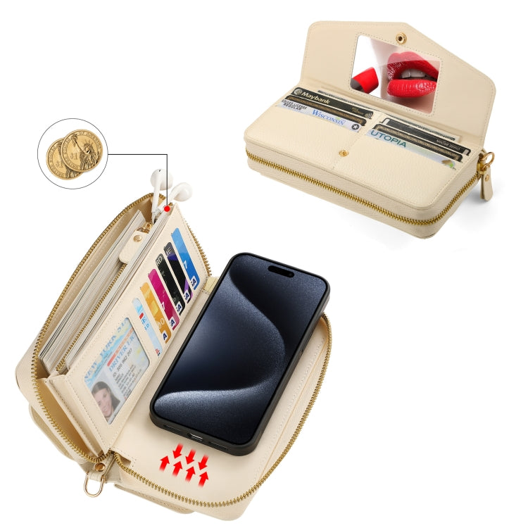 MagSafe Crossbody Multi-functional Zipper Wallet Litchi Leather Phone Case, For iPhone 15 Pro Max, For iPhone 15 Pro, For iPhone 15 Plus, For iPhone 15 Apple Accessories engmag4475 iPhone 15 Pro Max - APEXEL INDIA - Mobile Lens - Mobile Camera Lens - Cellphone Accessories - Phone Lens - Smartphone Lens