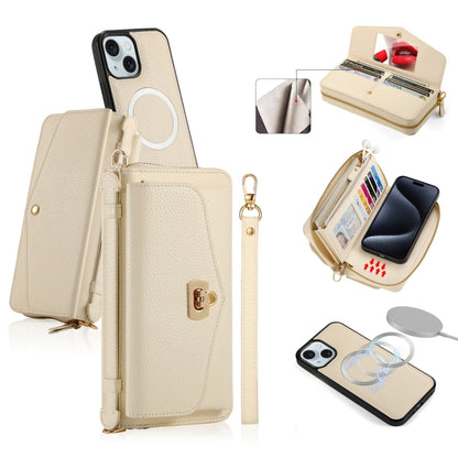 MagSafe Crossbody Multi-functional Zipper Wallet Litchi Leather Phone Case, For iPhone 15 Pro Max, For iPhone 15 Pro, For iPhone 15 Plus, For iPhone 15 Apple Accessories engmag4475 iPhone 15 Pro Max - APEXEL INDIA - Mobile Lens - Mobile Camera Lens - Cellphone Accessories - Phone Lens - Smartphone Lens