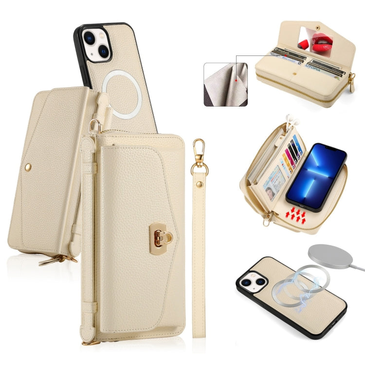 MagSafe Crossbody Multi-functional Zipper Wallet Litchi Leather Phone Case, For iPhone 13 Pro Max, For iPhone 13 Pro, For iPhone 13, For iPhone 12 Apple Accessories engmag4477 More iPhone Cases - APEXEL INDIA - Mobile Lens - Mobile Camera Lens - Cellphone Accessories - Phone Lens - Smartphone Lens