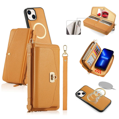 MagSafe Crossbody Multi-functional Zipper Wallet Litchi Leather Phone Case, For iPhone 13 Pro Max, For iPhone 13 Pro, For iPhone 13, For iPhone 12 Apple Accessories engmag4477 More iPhone Cases - APEXEL INDIA - Mobile Lens - Mobile Camera Lens - Cellphone Accessories - Phone Lens - Smartphone Lens