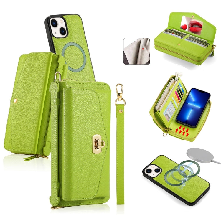 MagSafe Crossbody Multi-functional Zipper Wallet Litchi Leather Phone Case, For iPhone 13 Pro Max, For iPhone 13 Pro, For iPhone 13, For iPhone 12 Apple Accessories engmag4477 More iPhone Cases - APEXEL INDIA - Mobile Lens - Mobile Camera Lens - Cellphone Accessories - Phone Lens - Smartphone Lens