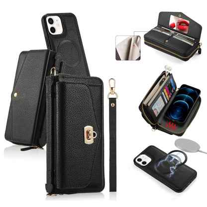 MagSafe Crossbody Multi-functional Zipper Wallet Litchi Leather Phone Case, For iPhone 13 Pro Max, For iPhone 13 Pro, For iPhone 13, For iPhone 12 Apple Accessories engmag4477 More iPhone Cases - APEXEL INDIA - Mobile Lens - Mobile Camera Lens - Cellphone Accessories - Phone Lens - Smartphone Lens