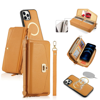 MagSafe Crossbody Multi-functional Zipper Wallet Litchi Leather Phone Case, For iPhone 12 Pro Max, For iPhone 12 Pro Apple Accessories engmag4478 More iPhone Cases - APEXEL INDIA - Mobile Lens - Mobile Camera Lens - Cellphone Accessories - Phone Lens - Smartphone Lens