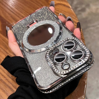 Rhinestone Mirror Glitter MagSafe TPU Phone Case, For iPhone 15 Pro Max, For iPhone 15 Pro, For iPhone 15 Plus, For iPhone 15 Apple Accessories engrhi4575 iPhone 15 Pro Max - APEXEL INDIA - Mobile Lens - Mobile Camera Lens - Cellphone Accessories - Phone Lens - Smartphone Lens