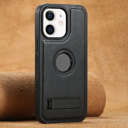 Suteni G2 Magsafe Oil Wax Leather Back Phone Case with Holder, For iPhone 14 Plus, For iPhone 14, For iPhone 14 Pro, For iPhone 14 Pro Max, For iPhone 13 Pro Max, For iPhone 13 Pro, For iPhone 13, For iPhone 12 Apple Accessories engsut4521 iPhone 14 Plus - Suteni - Mobile Lens - Mobile Camera Lens - Cellphone Accessories - Phone Lens - Smartphone Lens