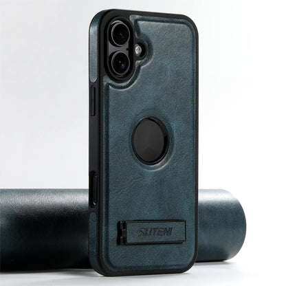 Suteni G2 Magsafe Oil Wax Leather Back Phone Case with Holder, For iPhone 16 Pro Max, For iPhone 16 Pro, For iPhone 16 Plus, For iPhone 16, For iPhone 15 Pro Max, For iPhone 15 Pro, For iPhone 15 Plus, For iPhone 15 Apple Accessories engsut4545 iPhone 16 Pro Max - Suteni - Mobile Lens - Mobile Camera Lens - Cellphone Accessories - Phone Lens - Smartphone Lens