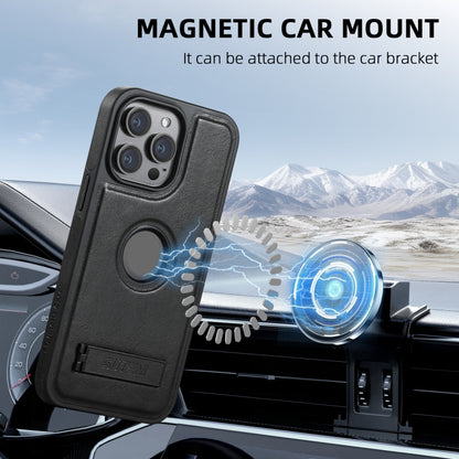Suteni G2 Magsafe Oil Wax Leather Back Phone Case with Holder, For iPhone 16 Pro Max, For iPhone 16 Pro, For iPhone 16 Plus, For iPhone 16, For iPhone 15 Pro Max, For iPhone 15 Pro, For iPhone 15 Plus, For iPhone 15 Apple Accessories engsut4545 iPhone 16 Pro Max - Suteni - Mobile Lens - Mobile Camera Lens - Cellphone Accessories - Phone Lens - Smartphone Lens