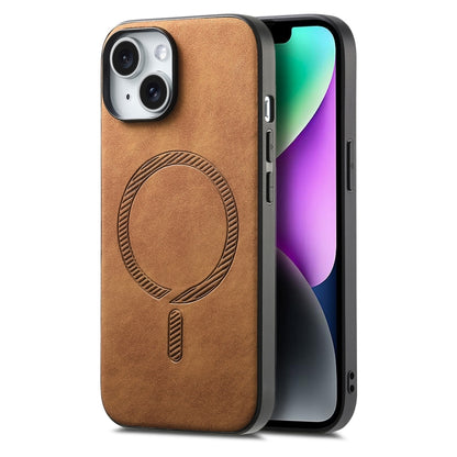 Solid Color Retro Magsafe PU Back Cover Phone Case, For iPhone 14 Plus, For iPhone 14, For iPhone 14 Pro Apple Accessories engsol4526 iPhone 14 Plus - APEXEL INDIA - Mobile Lens - Mobile Camera Lens - Cellphone Accessories - Phone Lens - Smartphone Lens
