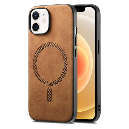 Solid Color Retro Magsafe PU Back Cover Phone Case, For iPhone 13, For iPhone 12, For iPhone 12 Pro Max Apple Accessories engsol4552 More iPhone Cases - APEXEL INDIA - Mobile Lens - Mobile Camera Lens - Cellphone Accessories - Phone Lens - Smartphone Lens