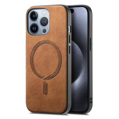 Solid Color Retro Magsafe PU Back Cover Phone Case, For iPhone 16e, For iPhone 16 Pro Max, For iPhone 16 Pro Apple Accessories engsol4524 iPhone 16e - APEXEL INDIA - Mobile Lens - Mobile Camera Lens - Cellphone Accessories - Phone Lens - Smartphone Lens