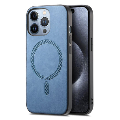 Solid Color Retro Magsafe PU Back Cover Phone Case, For iPhone 16e, For iPhone 16 Pro Max, For iPhone 16 Pro Apple Accessories engsol4524 iPhone 16e - APEXEL INDIA - Mobile Lens - Mobile Camera Lens - Cellphone Accessories - Phone Lens - Smartphone Lens