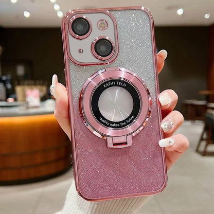 Electroplated Holder Gradient Glitter MagSafe Phone Case, For iPhone 15 Pro Max, For iPhone 15 Pro, For iPhone 15 Plus, For iPhone 15 Apple Accessories engele4569 iPhone 15 Pro Max - APEXEL INDIA - Mobile Lens - Mobile Camera Lens - Cellphone Accessories - Phone Lens - Smartphone Lens
