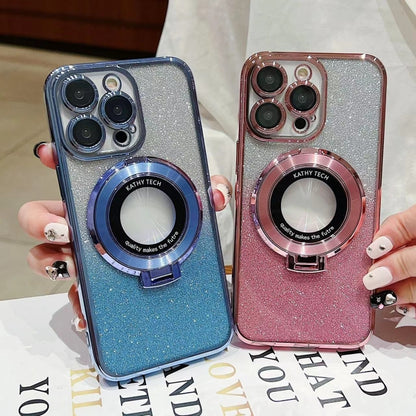 Electroplated Holder Gradient Glitter MagSafe Phone Case, For iPhone 13 Pro Max, For iPhone 13 Pro, For iPhone 13, For iPhone 13 mini Apple Accessories engele4587 More iPhone Cases - APEXEL INDIA - Mobile Lens - Mobile Camera Lens - Cellphone Accessories - Phone Lens - Smartphone Lens