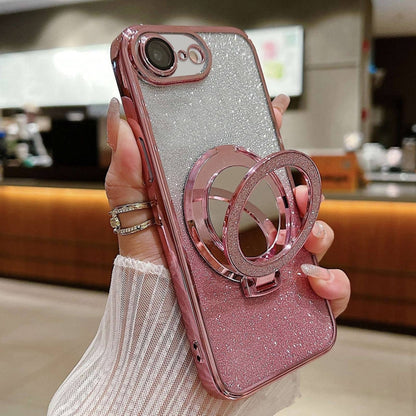 Plated Mirror Holder Gradient Glitter MagSafe Phone Case, For iPhone XS Max, For iPhone 7 / 8 / SE 2022, For iPhone X / XS Apple Accessories engpla4601 More iPhone Cases - APEXEL INDIA - Mobile Lens - Mobile Camera Lens - Cellphone Accessories - Phone Lens - Smartphone Lens