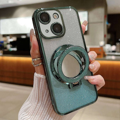Plated Mirror Holder Gradient Glitter MagSafe Phone Case, For iPhone 13 mini, For iPhone 12, For iPhone 12 Pro Max Apple Accessories engpla4598 More iPhone Cases - APEXEL INDIA - Mobile Lens - Mobile Camera Lens - Cellphone Accessories - Phone Lens - Smartphone Lens