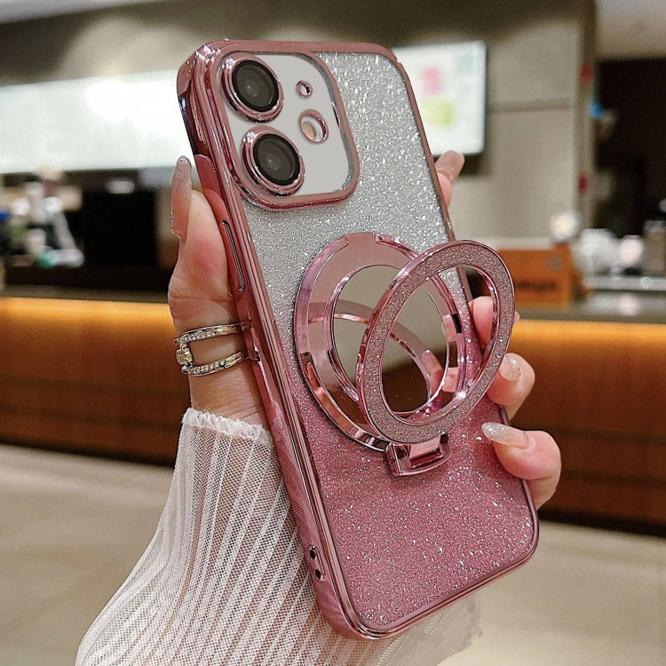 Plated Mirror Holder Gradient Glitter MagSafe Phone Case, For iPhone 13 mini, For iPhone 12, For iPhone 12 Pro Max Apple Accessories engpla4598 More iPhone Cases - APEXEL INDIA - Mobile Lens - Mobile Camera Lens - Cellphone Accessories - Phone Lens - Smartphone Lens