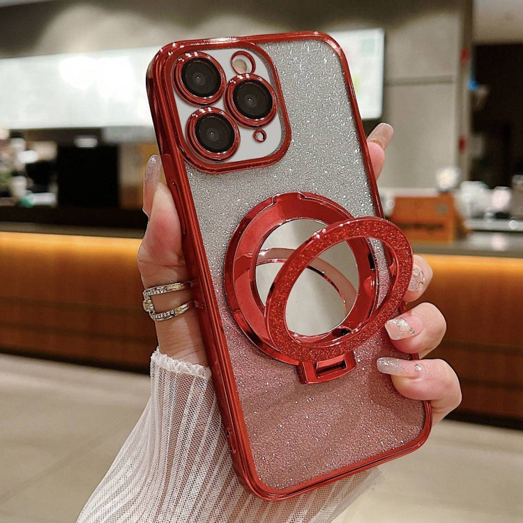 Plated Mirror Holder Gradient Glitter MagSafe Phone Case, For iPhone 12 Pro, For iPhone 12 mini, For iPhone 11 Pro Max Apple Accessories engpla4581 More iPhone Cases - APEXEL INDIA - Mobile Lens - Mobile Camera Lens - Cellphone Accessories - Phone Lens - Smartphone Lens