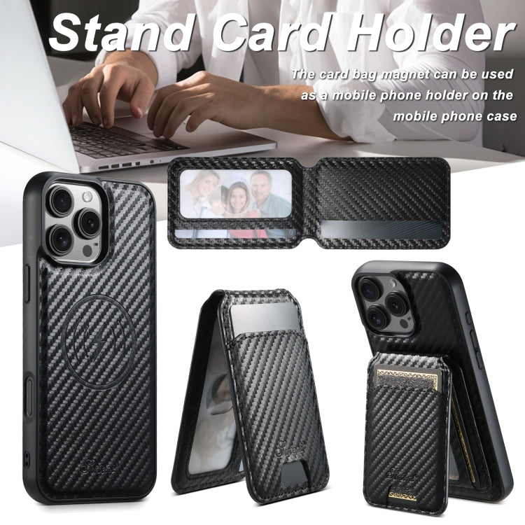 Suteni TXWH18 Carbon Fiber Texture Detachable Wallet MagSafe Phone Case, For iPhone 16 Pro Max, For iPhone 16 Pro, For iPhone 16 Plus, For iPhone 16, For iPhone 15 Pro Max, For iPhone 15 Pro, For iPhone 15 Plus, For iPhone 15, For iPhone 14 Plus�������... Apple Accessories engsut4837 iPhone 16 Pro Max - Suteni - Mobile Lens - Mobile Camera Lens - Cellphone Accessories - Phone Lens - Smartphone Lens