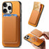 Retro Magsafe Card Bag PU Back Cover Phone Case Apple Accessories engret5905 iPhone 16 Pro - APEXEL INDIA - Mobile Lens - Mobile Camera Lens - Cellphone Accessories - Phone Lens - Smartphone Lens