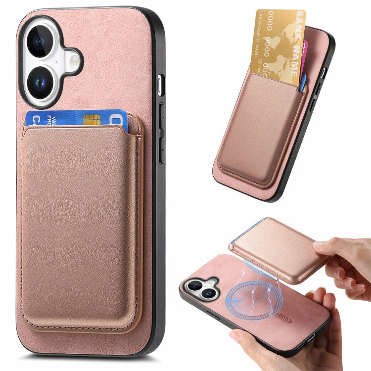 Retro Magsafe Card Bag PU Back Cover Phone Case, For iPhone 16 Plus, For iPhone 16 Apple Accessories engret4829 iPhone 16 Plus - APEXEL INDIA - Mobile Lens - Mobile Camera Lens - Cellphone Accessories - Phone Lens - Smartphone Lens