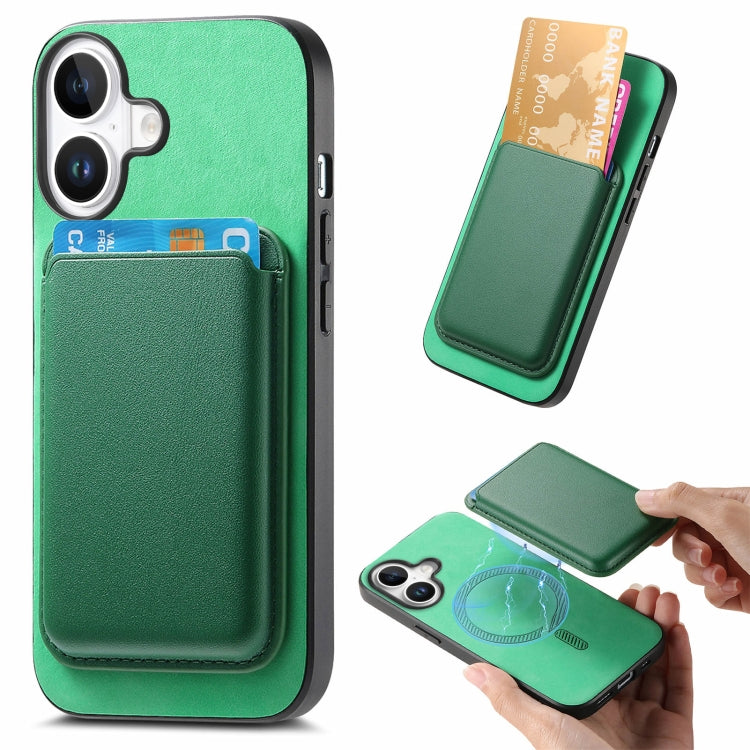 Retro Magsafe Card Bag PU Back Cover Phone Case, For iPhone 16 Plus, For iPhone 16 Apple Accessories engret4829 iPhone 16 Plus - APEXEL INDIA - Mobile Lens - Mobile Camera Lens - Cellphone Accessories - Phone Lens - Smartphone Lens