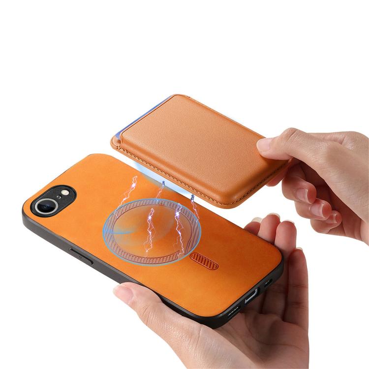 Retro Magsafe Card Bag PU Back Cover Phone Case, For iPhone 16e, For iPhone 16 Pro Max, For iPhone 16 Pro Apple Accessories engret4838 iPhone 16e - APEXEL INDIA - Mobile Lens - Mobile Camera Lens - Cellphone Accessories - Phone Lens - Smartphone Lens