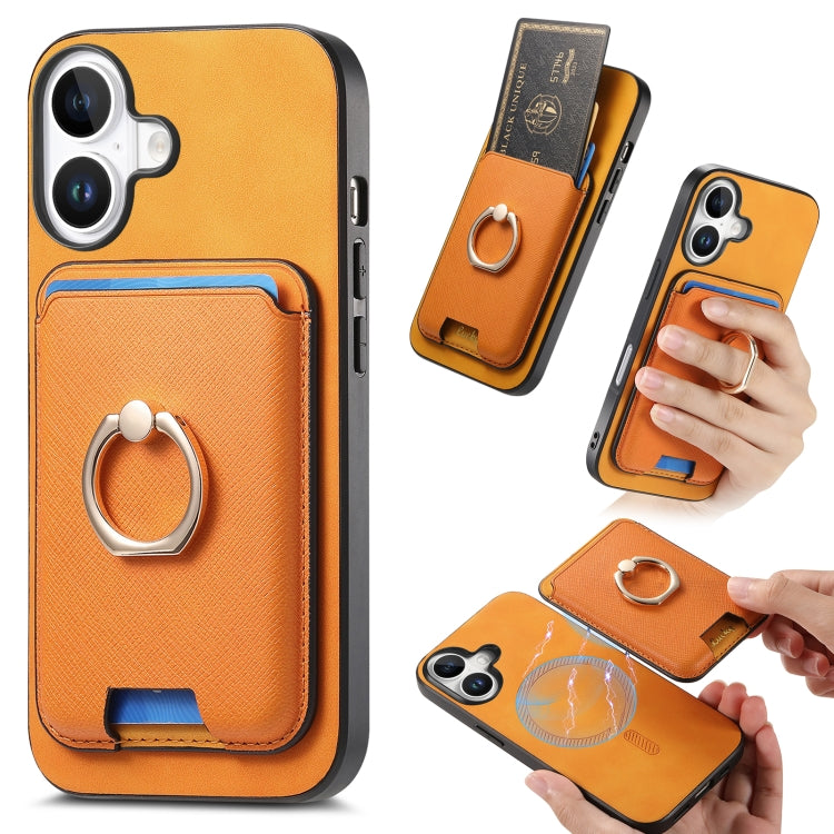 Retro Cross Leather Card Bag MagSafe Phone Case, For iPhone 16, For iPhone 15 Pro Max, For iPhone 15 Pro Apple Accessories engret4884 iPhone 16 - APEXEL INDIA - Mobile Lens - Mobile Camera Lens - Cellphone Accessories - Phone Lens - Smartphone Lens