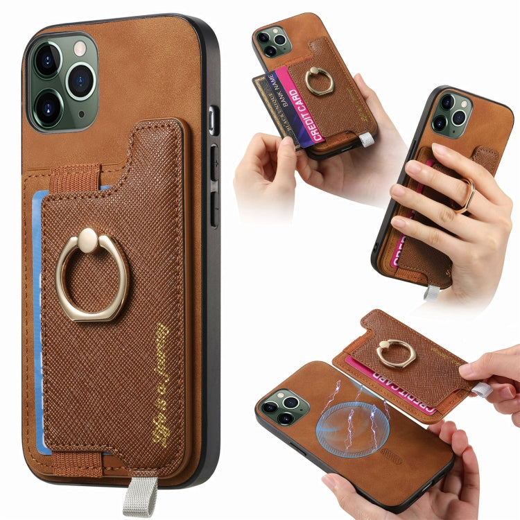 Retro Magsafe Cross Leather Ring Holder Card Bag Phone Case, For iPhone 12 Pro Max, For iPhone 11 Pro Max, For iPhone 11 Apple Accessories engret4891 More iPhone Cases - APEXEL INDIA - Mobile Lens - Mobile Camera Lens - Cellphone Accessories - Phone Lens - Smartphone Lens