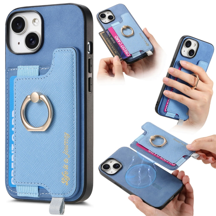 Retro Magsafe Cross Leather Ring Holder Card Bag Phone Case, For iPhone 15 Plus, For iPhone 15, For iPhone 14 Plus Apple Accessories engret4886 iPhone 15 Plus - APEXEL INDIA - Mobile Lens - Mobile Camera Lens - Cellphone Accessories - Phone Lens - Smartphone Lens