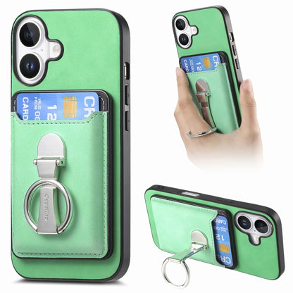 Retro Folding Ring Holder Card Bag MagSafe Phone Case, For iPhone 16 Pro Max, For iPhone 16 Pro, For iPhone 16 Plus Apple Accessories engret4894 iPhone 16 Pro Max - APEXEL INDIA - Mobile Lens - Mobile Camera Lens - Cellphone Accessories - Phone Lens - Smartphone Lens