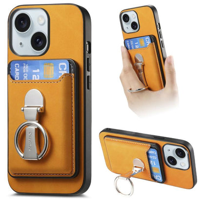 Retro Folding Ring Holder Card Bag MagSafe Phone Case, For iPhone 15 Plus, For iPhone 15, For iPhone 14 Plus Apple Accessories engret4896 iPhone 15 Plus - APEXEL INDIA - Mobile Lens - Mobile Camera Lens - Cellphone Accessories - Phone Lens - Smartphone Lens