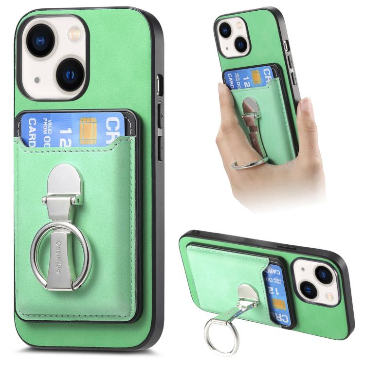 Retro Folding Ring Holder Card Bag MagSafe Phone Case, For iPhone 14, For iPhone 14 Pro, For iPhone 14 Pro Max Apple Accessories engret4897 iPhone 14 - APEXEL INDIA - Mobile Lens - Mobile Camera Lens - Cellphone Accessories - Phone Lens - Smartphone Lens