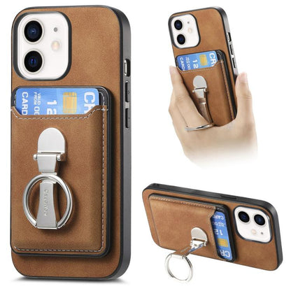 Retro Folding Ring Holder Card Bag MagSafe Phone Case, For iPhone 12, For iPhone 12 Pro Max, For iPhone 12 Pro Apple Accessories engret4899 More iPhone Cases - APEXEL INDIA - Mobile Lens - Mobile Camera Lens - Cellphone Accessories - Phone Lens - Smartphone Lens
